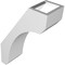 Ekena Millwork 3 1/2-in. W x 8-in. D x 12-in. H Legacy Architectural Grade PVC Knee Brace BRCP035X08X12LEC - alternate 2